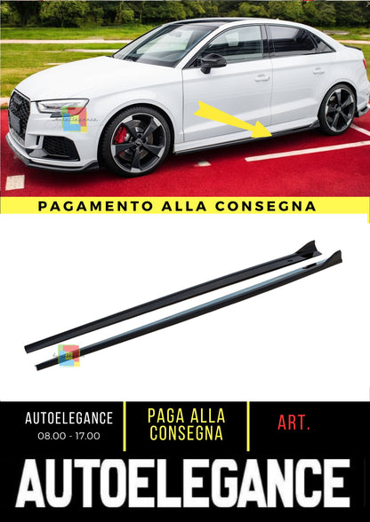 🌺Minigonne laterali V.3 Adatto Per Audi RS3 Sedan 8V Facelift🌺