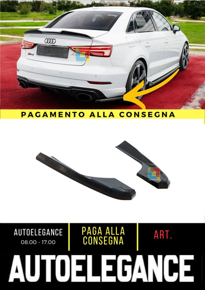 🌺Splitter laterali posteriori V.2 Adatto Per Audi RS3 Sedan 8V Facelift🌺