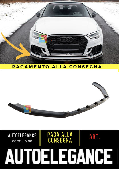 😎Splitter anteriore V.3 Adatto Per Audi RS3 Sedan 8V Facelift😎
