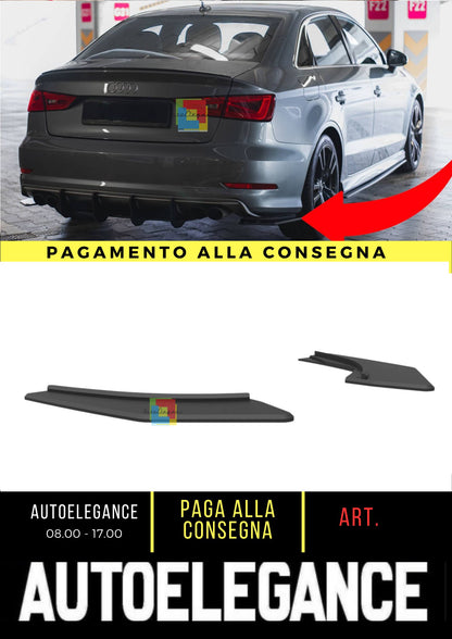 😎Splitter laterali posteriori Street Pro Adatto Per Audi S3 Berlina 8V😎