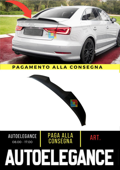 😎Calotta spoiler 3D Adatto Per Audi A3 / A3 S-Line / S3 / RS3 Berlina 8V😎