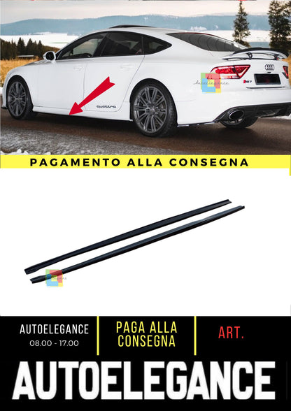 😎Minigonne laterali Adatto Per V.2 Audi RS7 C7😎