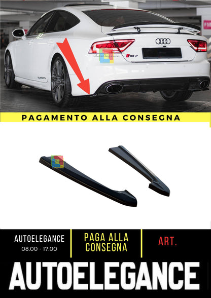 😎Splitter laterali posteriori V.2 Adatto Per Audi RS7 C7😎