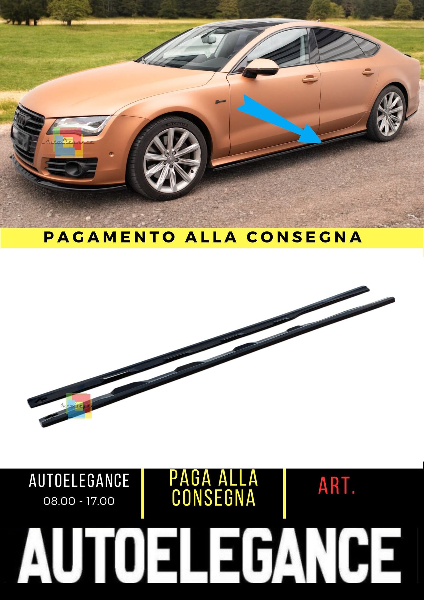 😍 Side Skirts V.3 Suitable For Audi A7 S-Line / S7 C7😍