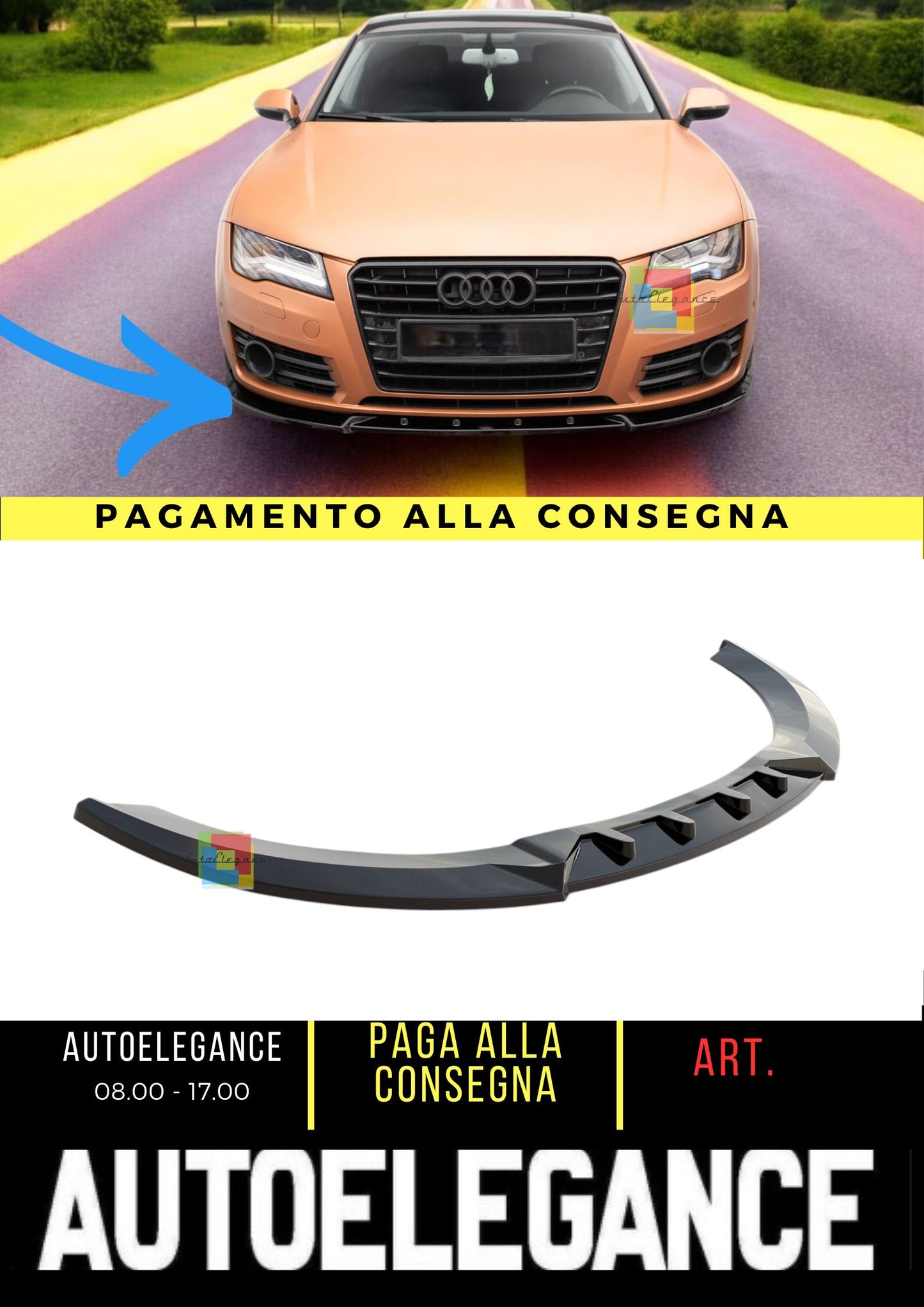 😍Front Splitter V.2 Suitable For Audi A7 C7😍