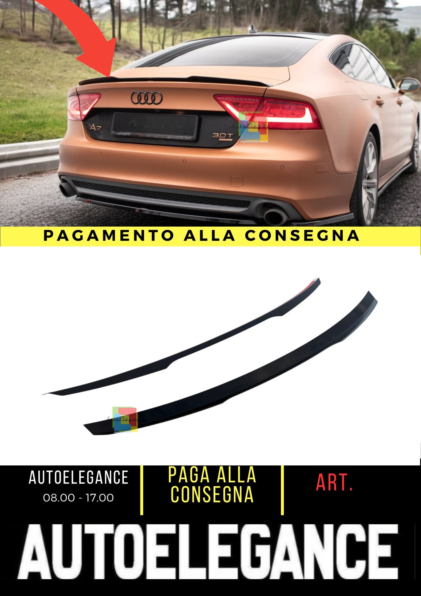😍Spoiler Tappo Adatto Per Audi A7 C7😍