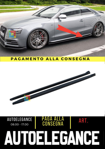 😍Minigonne laterali V.2 Adatto Per Audi S5 / A5 S-Line Coupe 8T😍