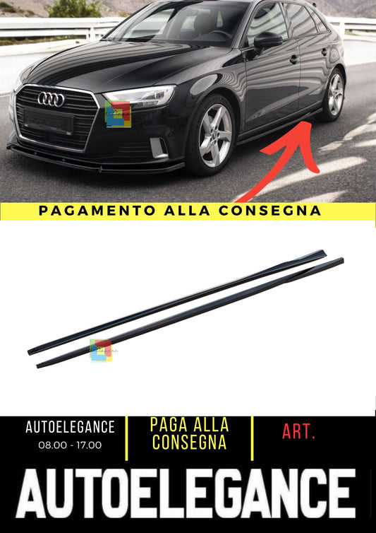 😍Minigonne Laterali Adatto Per Audi A3 Sportback 8V Facelift😍