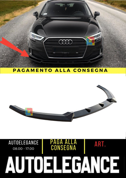 😍Splitter anteriore V.1 Adatto Per Audi A3 Sportback 8V Facelift😍