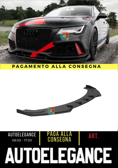 💥Splitter anteriore Street Pro + alette Adatto Per Audi A7 RS7 Look C7💥