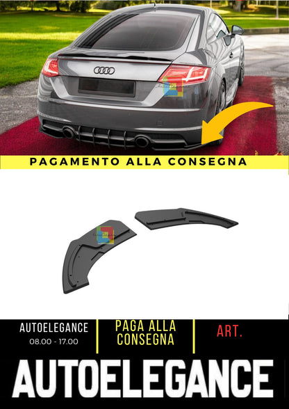 💥Splitter laterali posteriori Street Pro + flaps Adatto Per Audi TT S-Line 8S💥