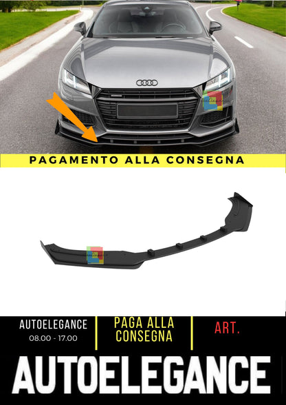 💥Splitter anteriore Street Pro + alette adatto per Audi TT S / S-Line 8S💥