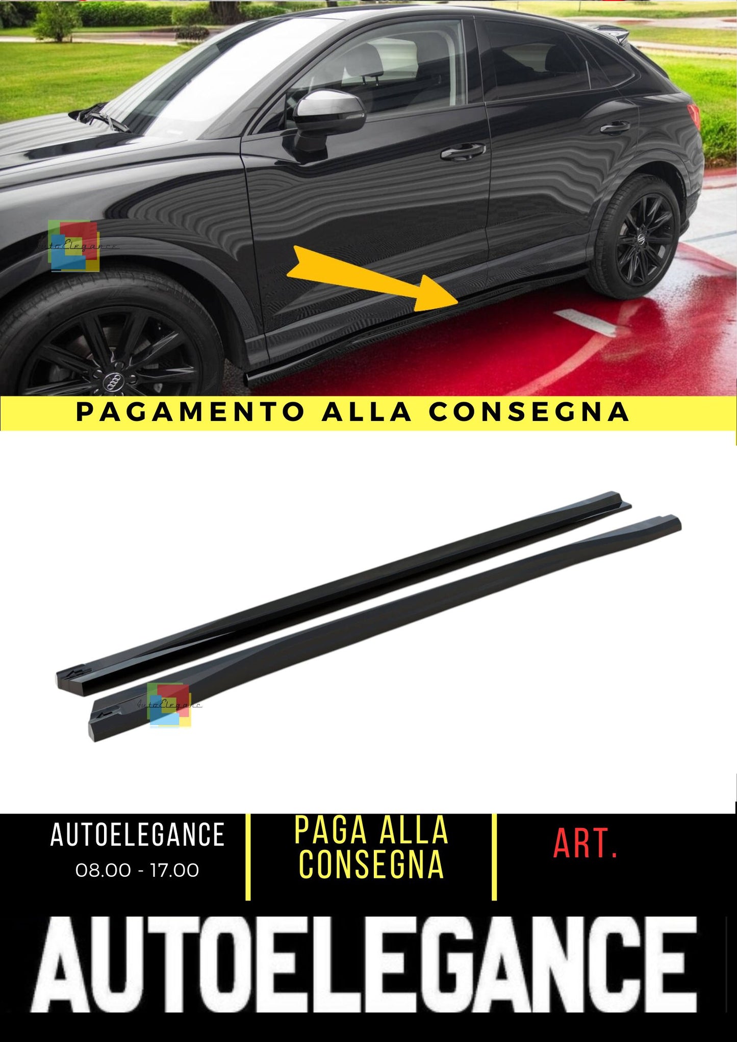 💥Minigonne Laterali Adatto Per Audi Q3 Sportback F3💥