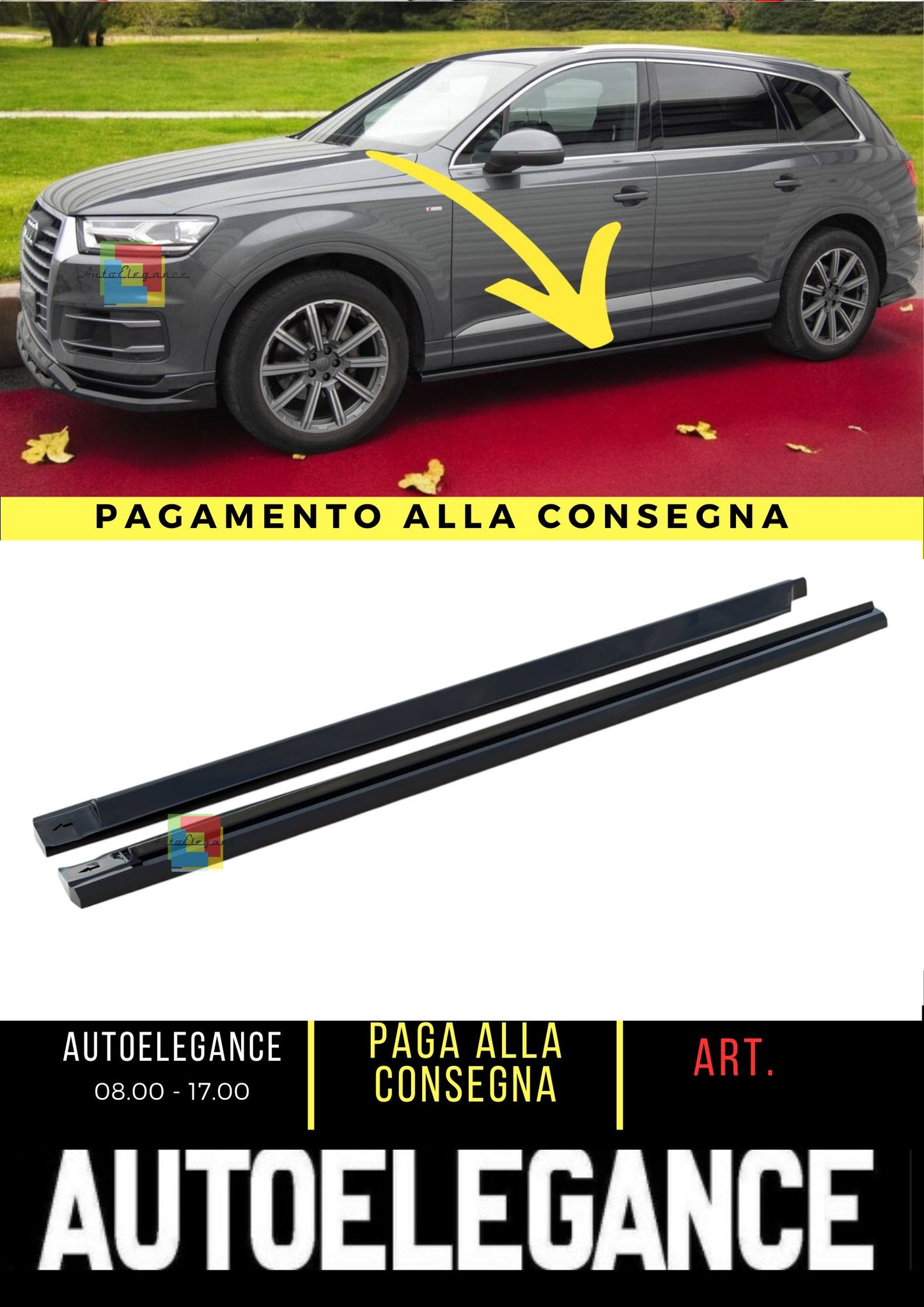 😍Minigonne laterali Adatto Per Audi Q7 Mk2😍