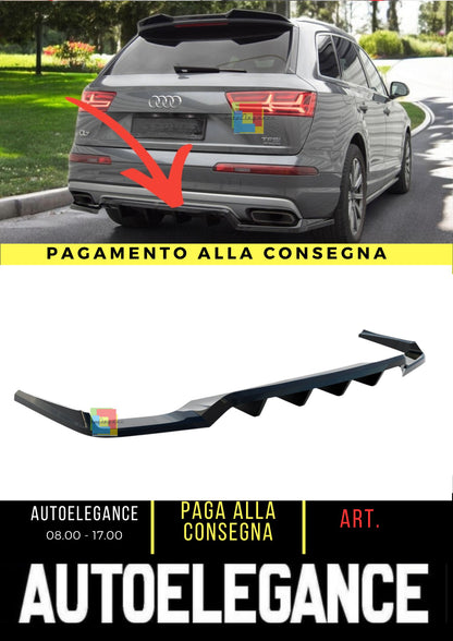 😍Splitter posteriore (con barre verticali) Adatto Per Audi Q7 Mk2😍