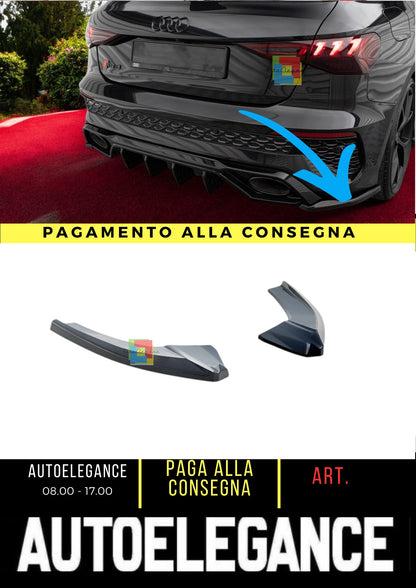 😎Rear Side Splitter V.2 Suitable For Audi RS3 Sportback 8Y😎