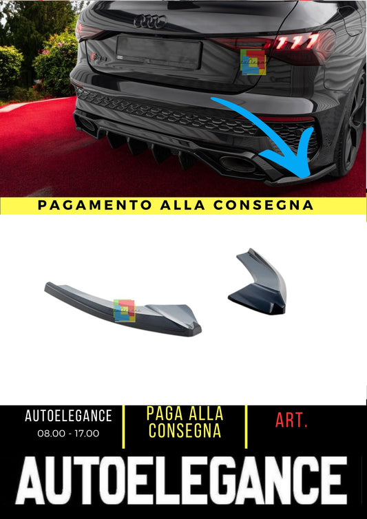 😎Rear Side Splitter V.2 Suitable For Audi RS3 Sportback 8Y😎