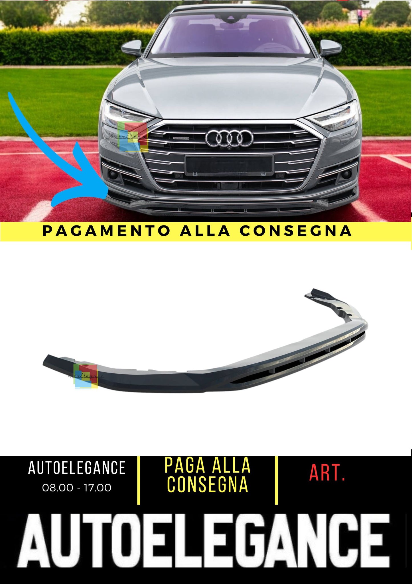 🔥Splitter anteriore adatto per Audi A8 D5🔥