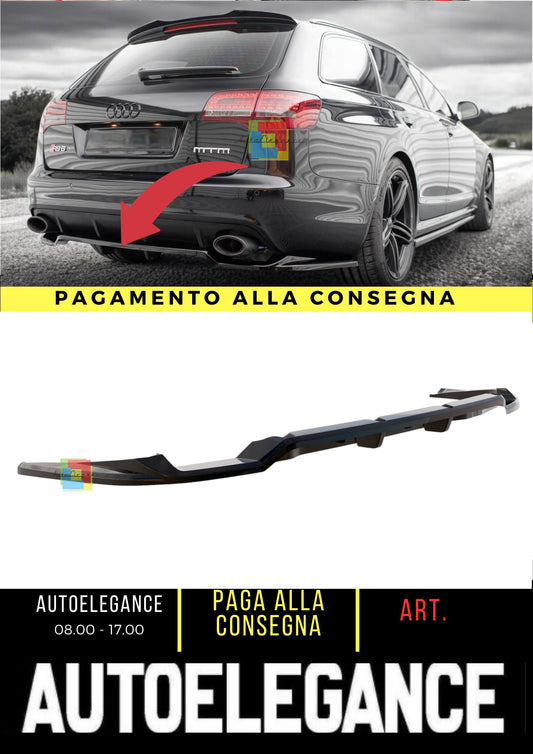 😍Rear Splitter (with vertical bars) Suitable For Audi RS6 Avant C6😍