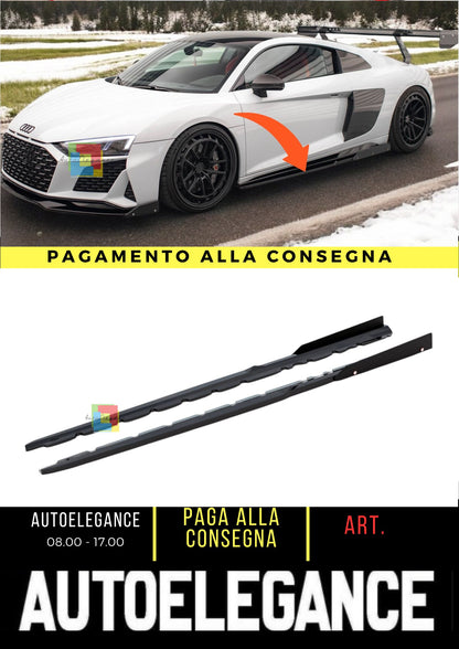 🌺Side Skirts Diffusers V.2+ Flaps Suitable For Audi R8 Mk2 Facelift🌺