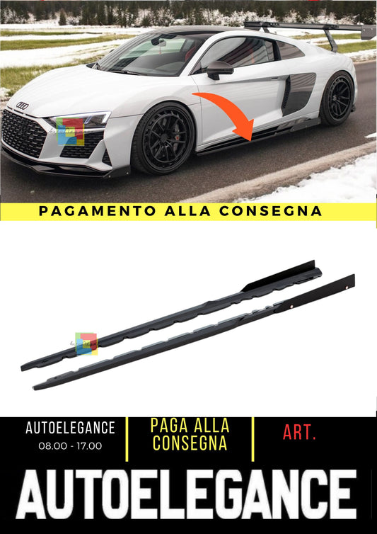 🌺Side Skirts Diffusers V.2+ Flaps Suitable For Audi R8 Mk2 Facelift🌺