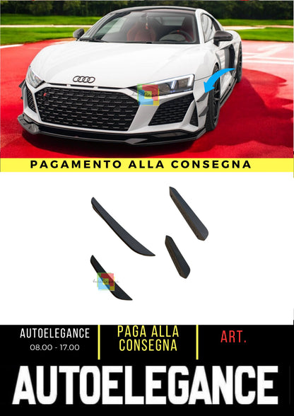 🌺Paraurti anteriore alette (canard) adatto per Audi R8 Mk2 Facelift🌺