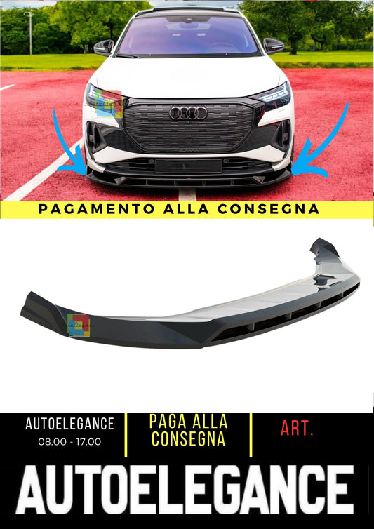 🔥Splitter anteriore V.2 adatto per Audi Q4 e-tron Sportback S-line Mk1🔥