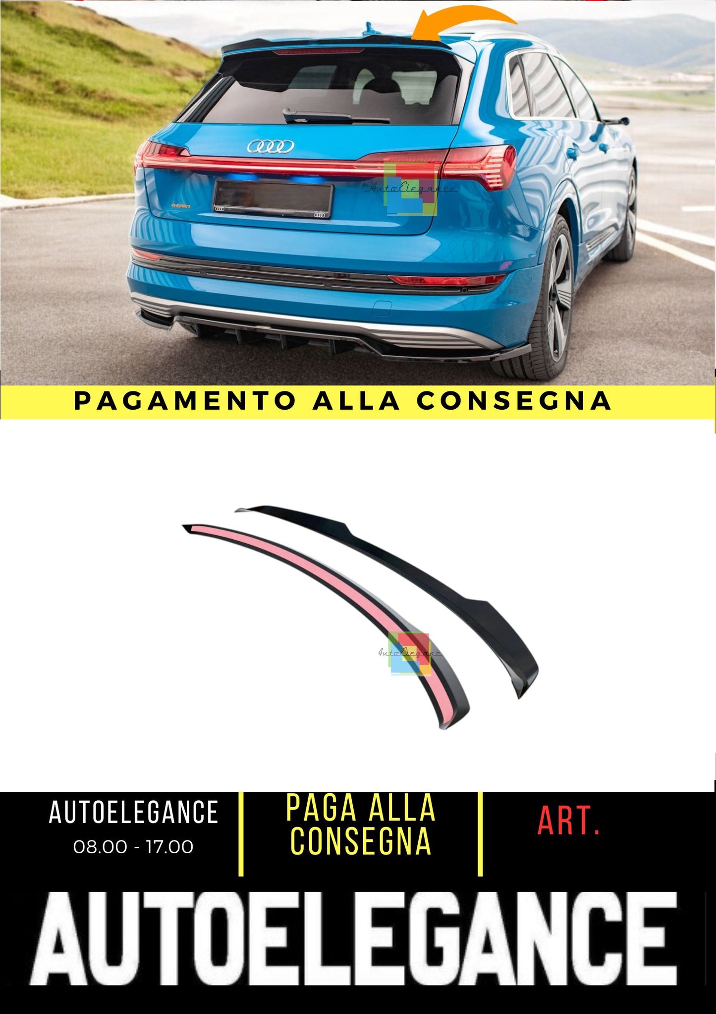 🔥Audi e-tron upper spoiler cap🔥