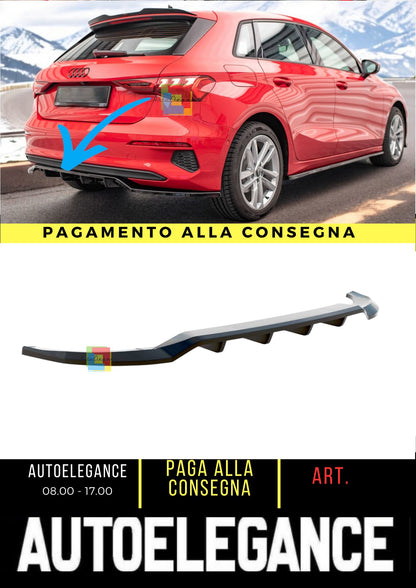 ❤️Rear splitter (with vertical bars) suitable for Audi A3 Sportback 8Y❤️