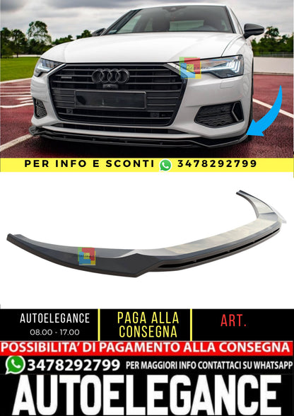 💯Splitter anteriore V.3 adatto per Audi A6 C8💯