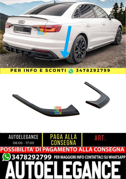 🌺Splitter laterali posteriori adatto per Audi A4 B9 Facelift🌺