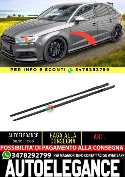 ⭐️Side Skirts Suitable For Audi S3 / A3 S-Line Sportback 8V Facelift⭐️