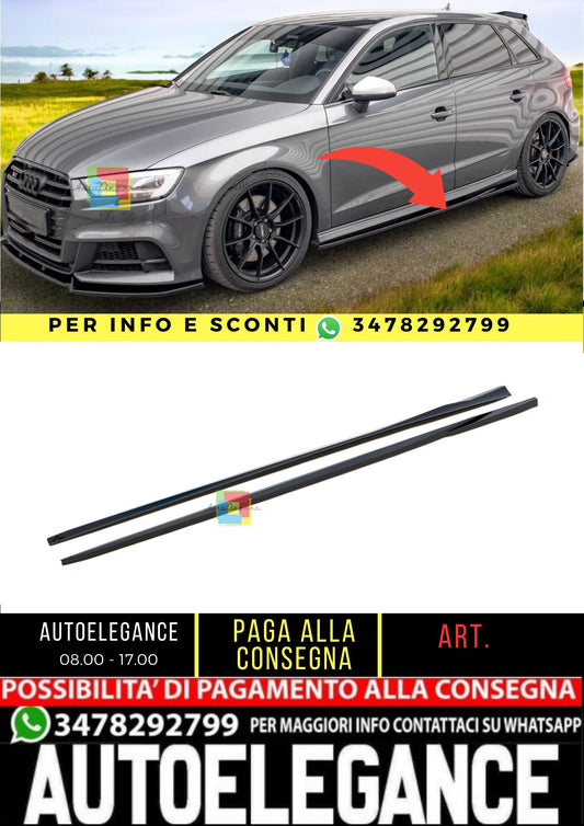 ⭐️Side Skirts Suitable For Audi S3 / A3 S-Line Sportback 8V Facelift⭐️