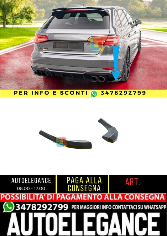 ⭐️Rear Side Splitter V.1 suitable for Audi S3 Sportback 8V Facelift⭐️