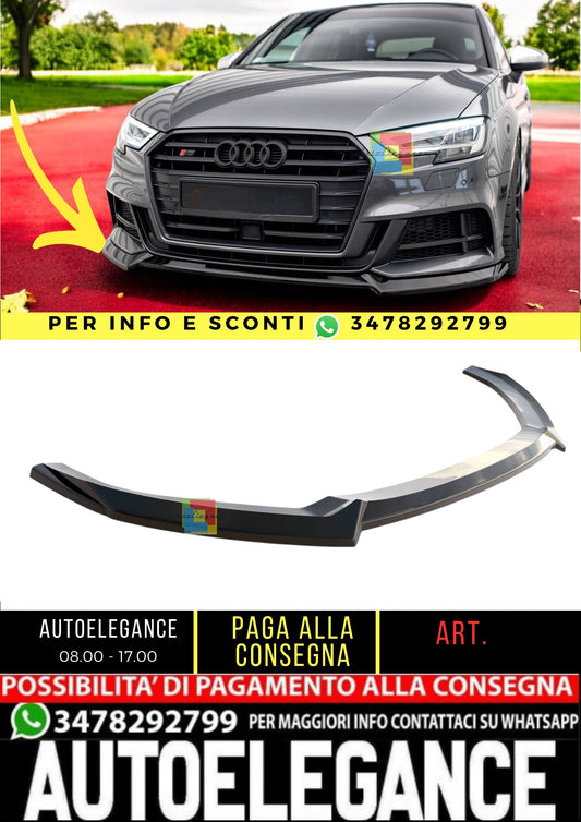 ⭐️Front Splitter V.3 Suitable For Audi S3 / A3 S-Line Sportback 8V Facelift⭐️