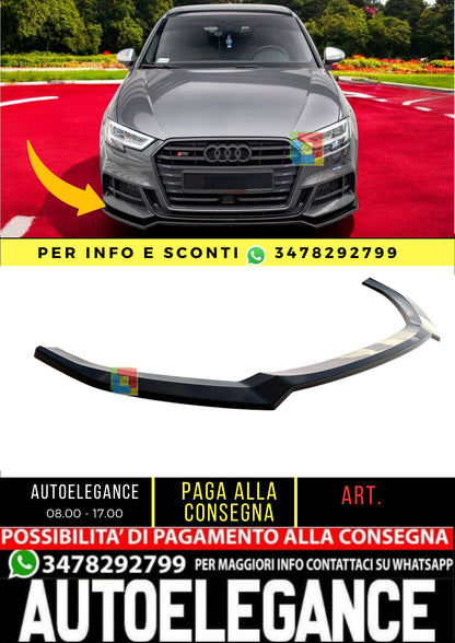 ⭐️Front Splitter V.1 Suitable For Audi S3 / A3 S-Line Sportback 8V Facelift⭐️