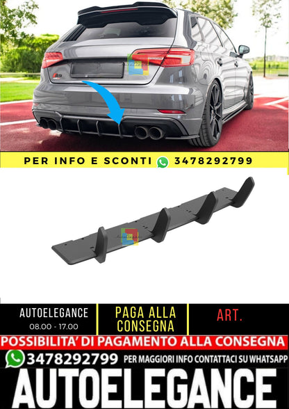 ⭐️Street Pro Rear Diffuser Suitable For Audi S3 Sportback 8V Facelift⭐️