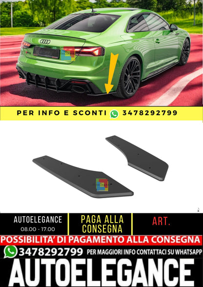 ⭐️Street Pro Rear Side Splitters Suitable For Audi RS5 F5 Facelift⭐️