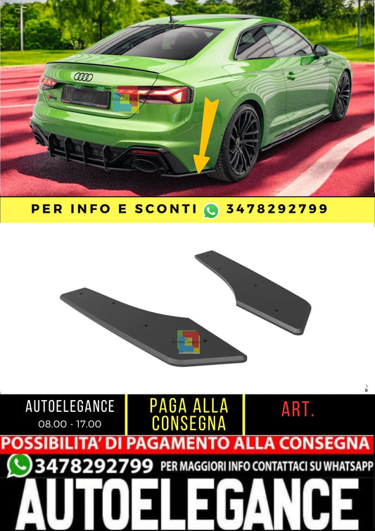 ⭐️Street Pro Rear Side Splitters Suitable For Audi RS5 F5 Facelift⭐️