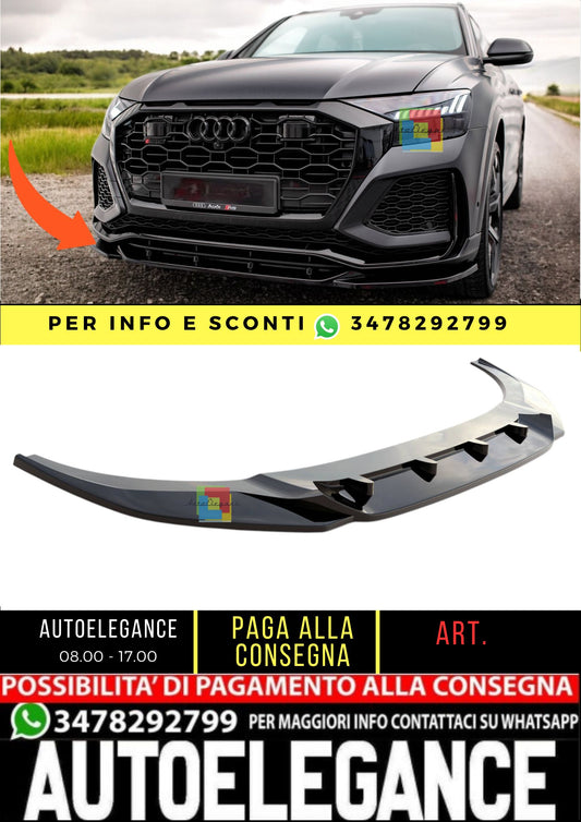 😎Front Splitter V.2 Suitable For Audi RSQ8 Mk1😎