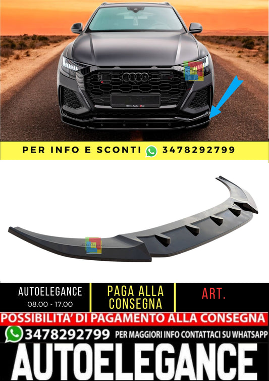 😎Splitter anteriore V.2 adatto per Audi RSQ8 Mk1😎