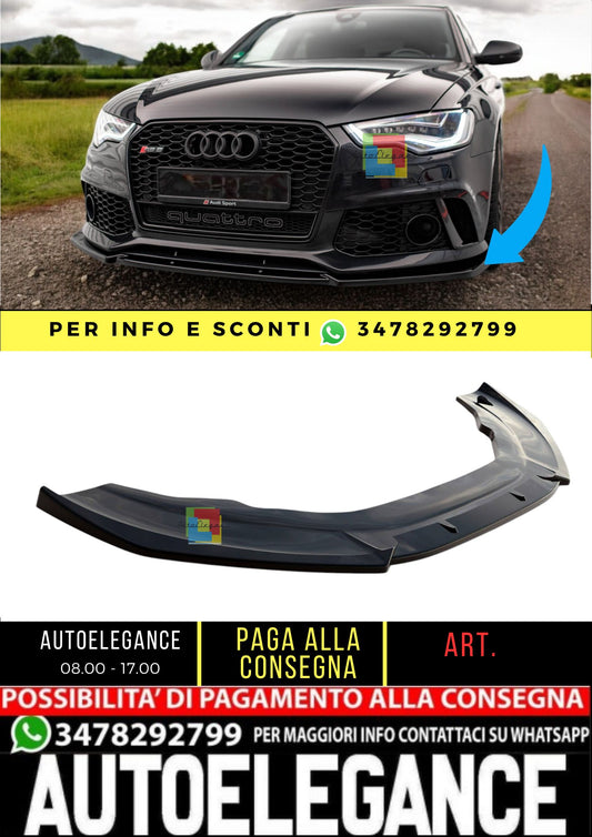😎Front Splitter Suitable For Audi A6 RS6 Look C7😎
