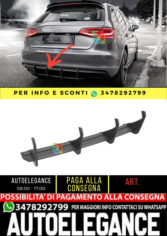 😎Street Pro Rear Diffuser Suitable For Audi A3 Sportback 8V😎