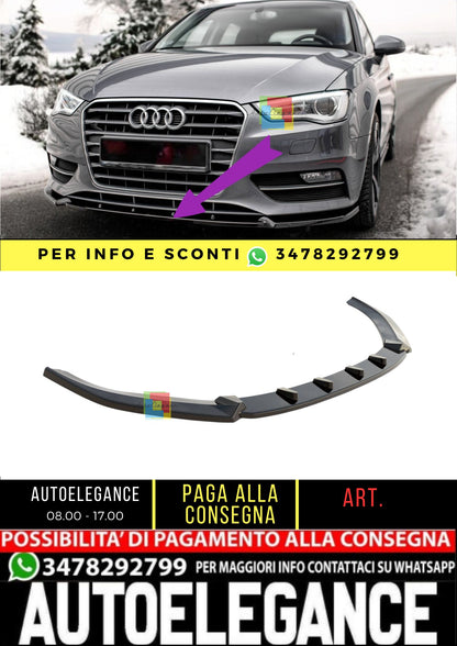 😎Front splitter suitable for Audi A3 Sportback 8V😎