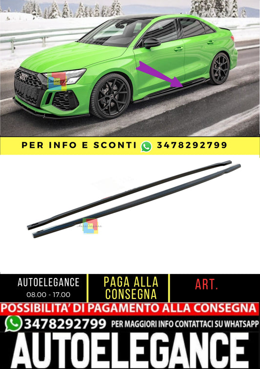 😎Side Skirts Fit For Audi RS3 Sedan 8Y😎