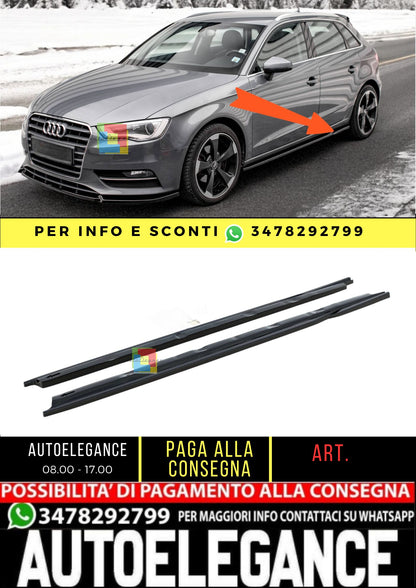 😎Side Skirts Suitable For Audi A3 Sportback 8V😎