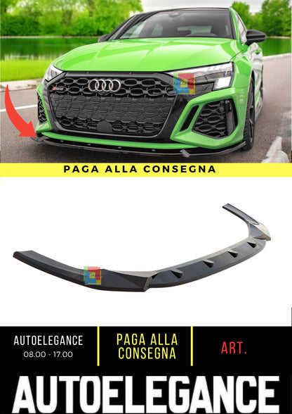 😎Splitter anteriore V.2 adatto per Audi RS3 8Y😎