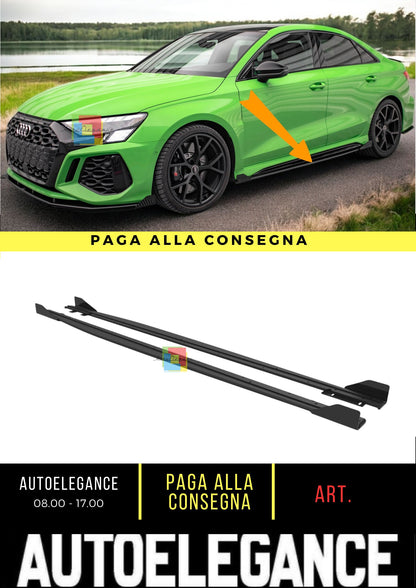 🍁Minigonne laterali Street Pro + Alette Adatto Per Audi RS3 Sedan 8Y🍁