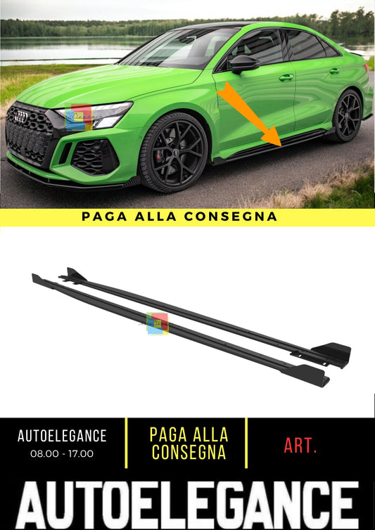 🍁Minigonne laterali Street Pro + Alette Adatto Per Audi RS3 Sedan 8Y🍁
