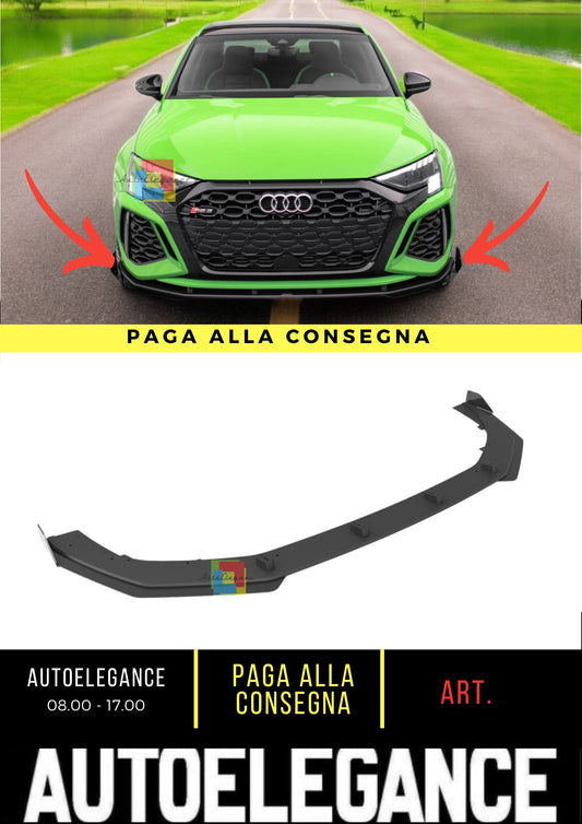 🤩Street Pro V.1 front splitter + fins suitable for Audi RS3 8Y🤩